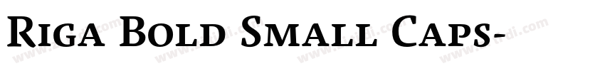 Riga Bold Small Caps字体转换 Riga Bold Small Caps字体转换